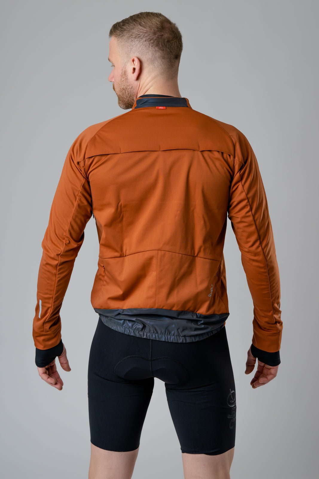 Gotlandsleden Tour Men's Brown Soft Shell Merino Cycling Jacket by Sigr Cycling Clothing