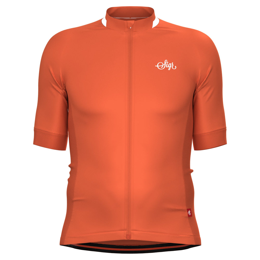 Havtorn Dawn Men's Orange Cycling Jersey by Sigr Cycling Clothing