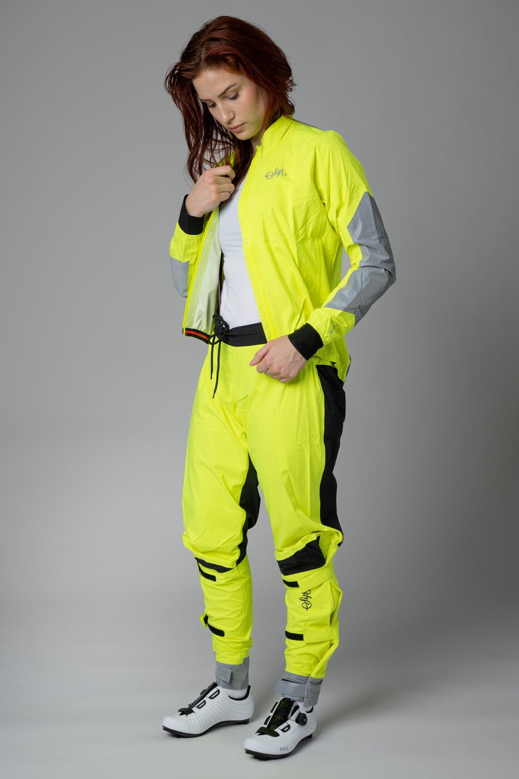 Östkusten Women's Cycling Rain Jacket: Waterproof, Breathable & High - Visibility Performance by Sigr Cycling Clothing