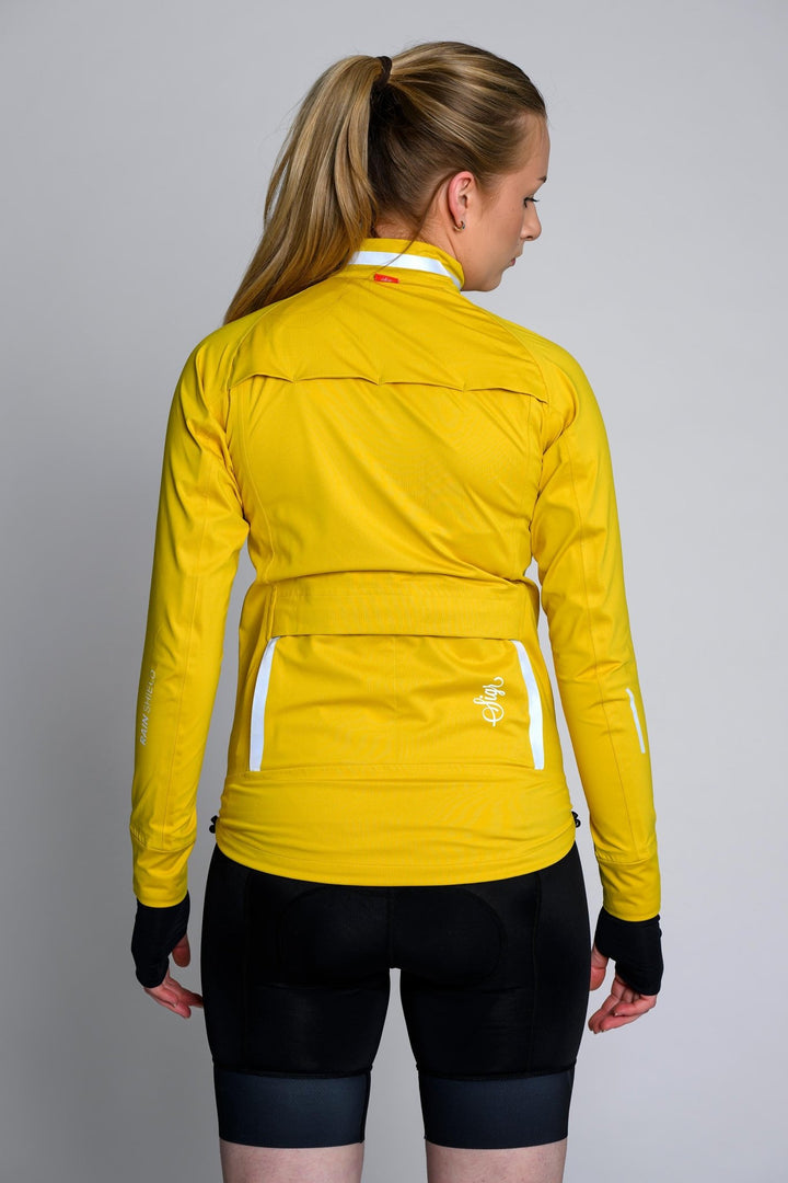 Sköld Women's Yellow Shell Cycling Jacket by Sigr Cycling Clothing