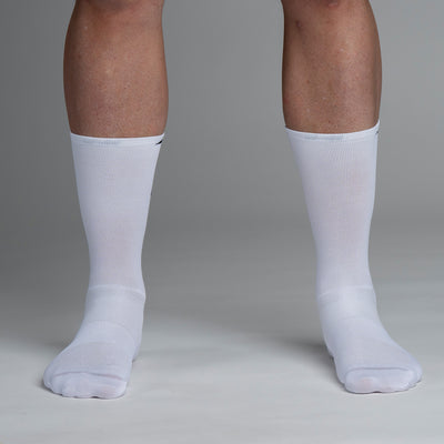Snok - Larger Logo White Cycling Socks for Men - Pack of 2 pairs