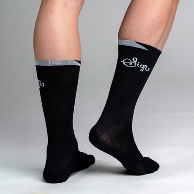 Snok - Black Cycling Socks for Men - Pack of 2 pairs