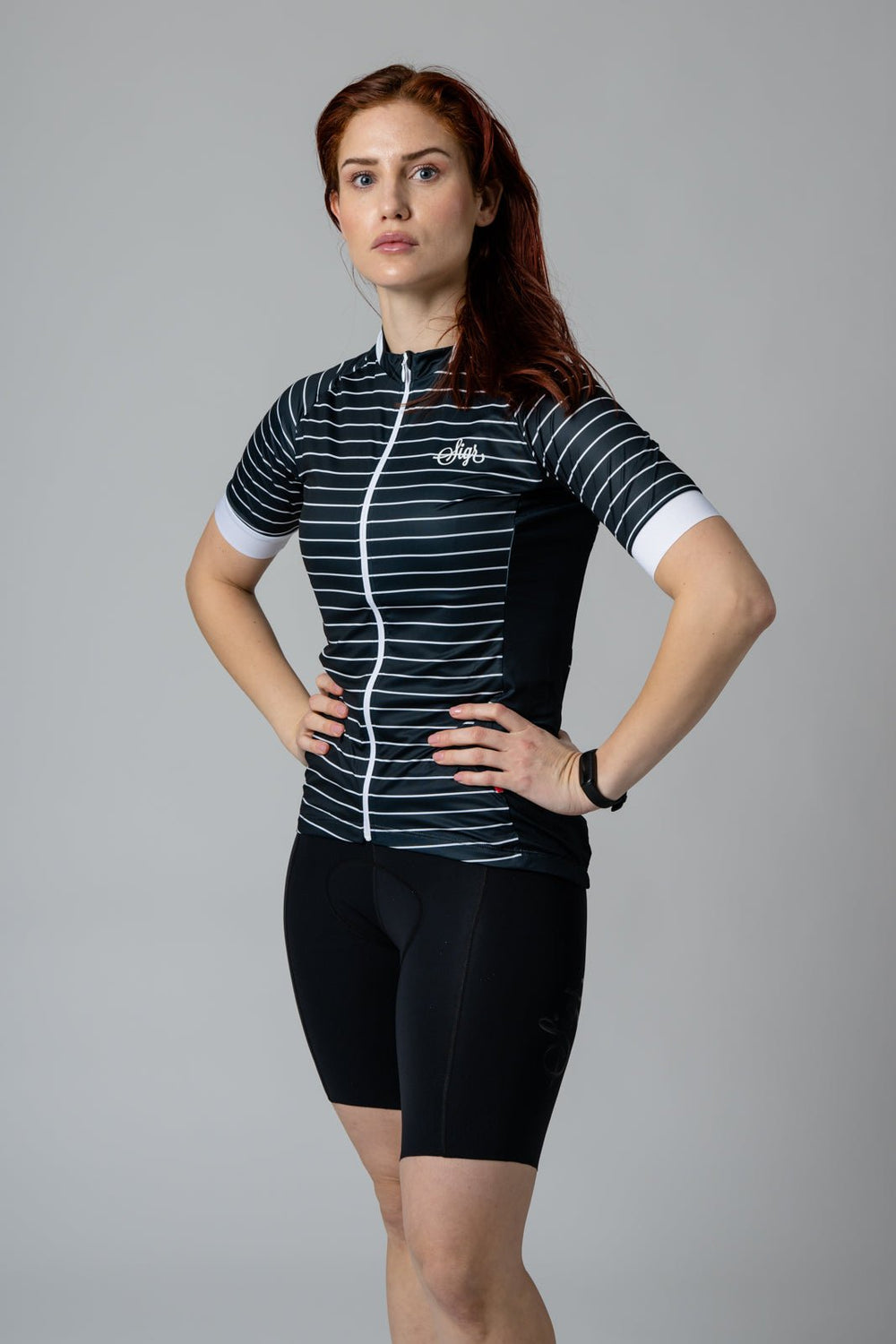 Black Horizon Women's Cycling Jersey by Sigr Cycling Clothing