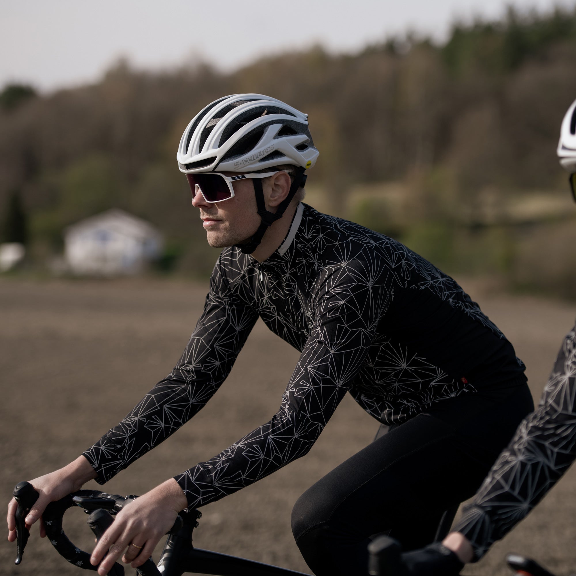 Black cycling clothing sale