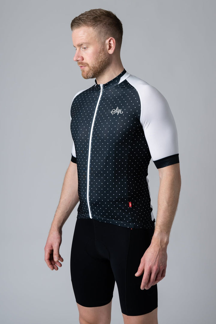 Black Legacy Men's Cycling Jersey by Sigr Cycling Clothing