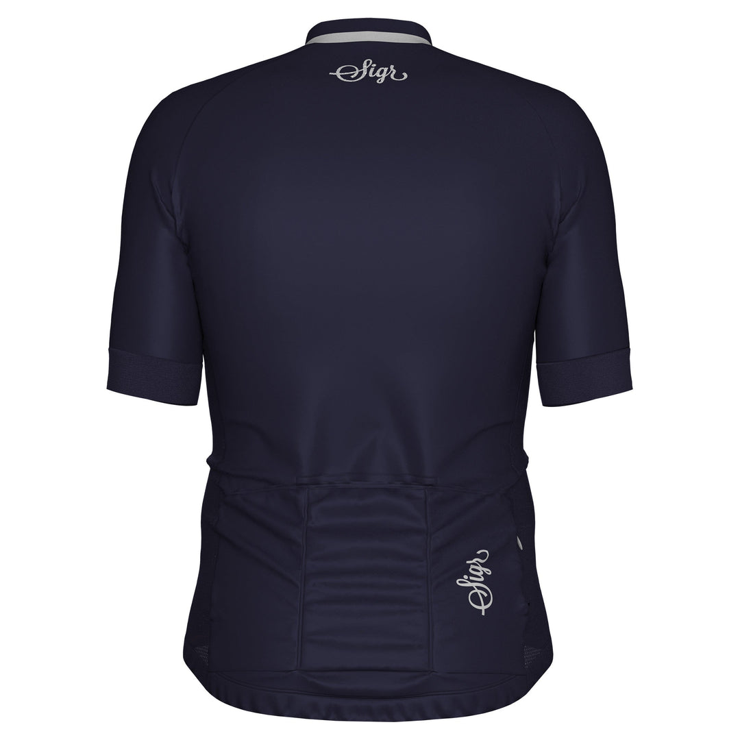 Blåklocka Men's Dark Blue Cycling Jersey by Sigr Cycling Clothing