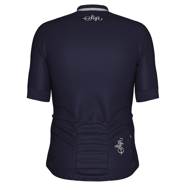 Blåklocka Men's Dark Blue Cycling Jersey by Sigr Cycling Clothing