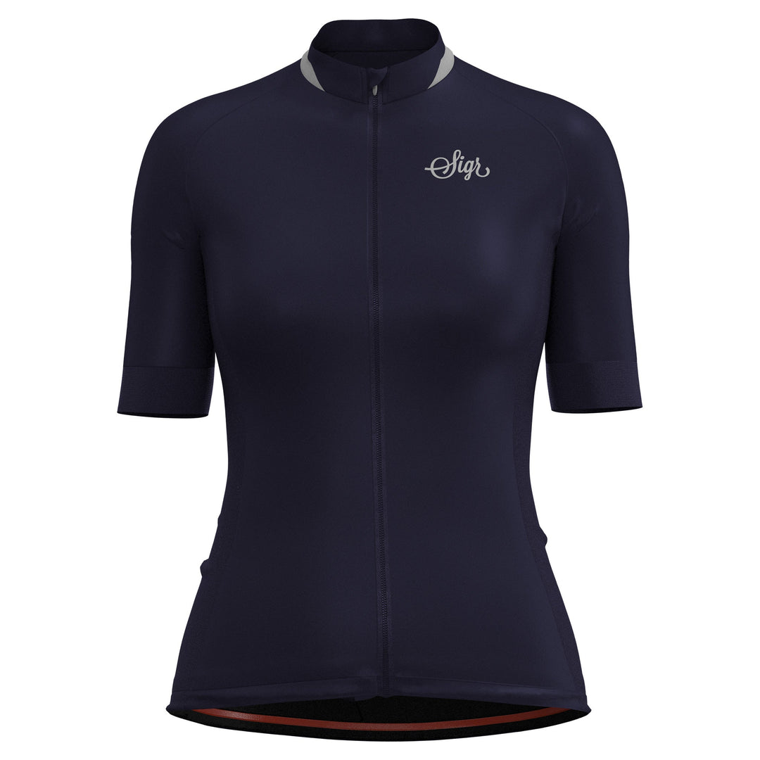 Blåklocka Women's Dark Blue Cycling Jersey by Sigr Cycling Clothing