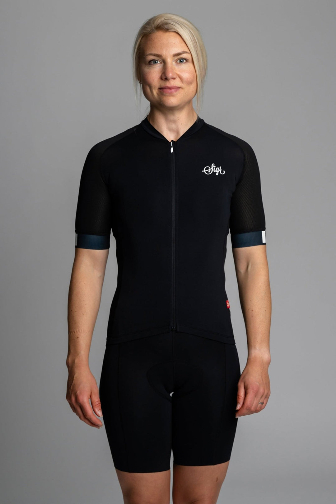 Dahlia Black Pro Series Women's Cycling Jersey by Sigr Cycling Clothing