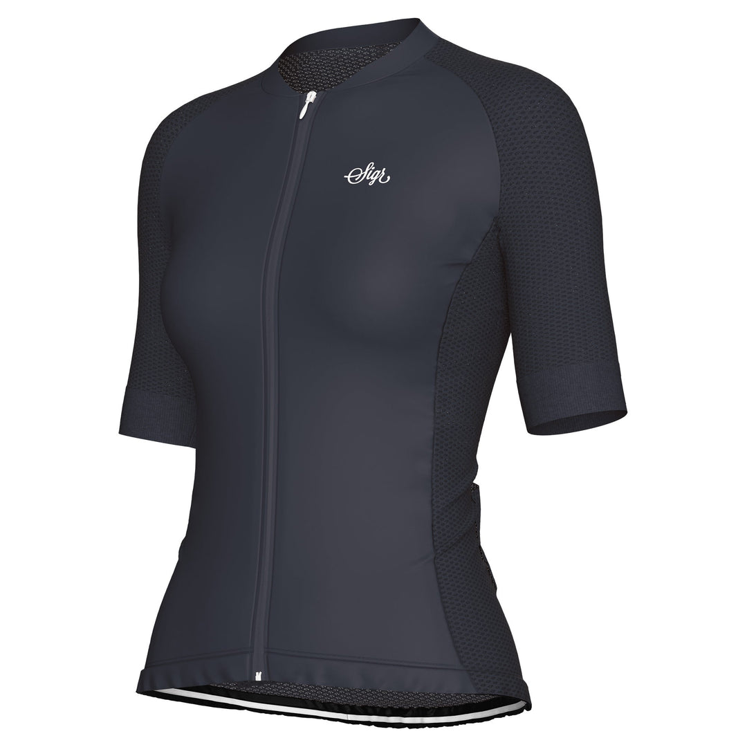 Dahlia Black Pro Series Women's Cycling Jersey by Sigr Cycling Clothing