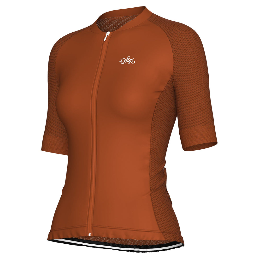 Dahlia Brown Pro Series Women's Cycling Jersey by Sigr Cycling Clothing