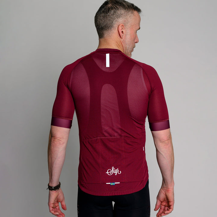 Dahlia Red Pro Series Men's Cycling Jersey by Sigr Cycling Clothing