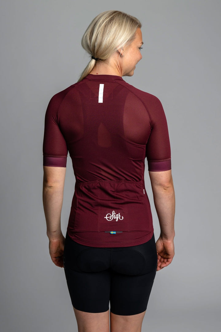 Dahlia Red Pro Series Women's Cycling Jersey by Sigr Cycling Clothing