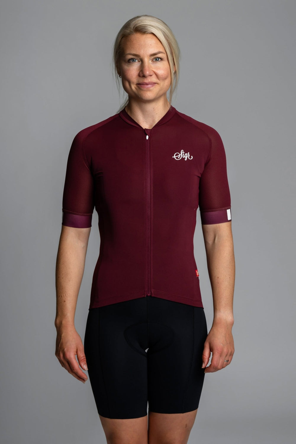 Dahlia Red Pro Series Women's Cycling Jersey by Sigr Cycling Clothing