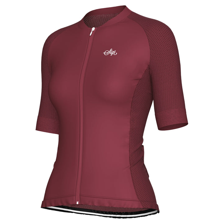 Dahlia Red Pro Series Women's Cycling Jersey by Sigr Cycling Clothing