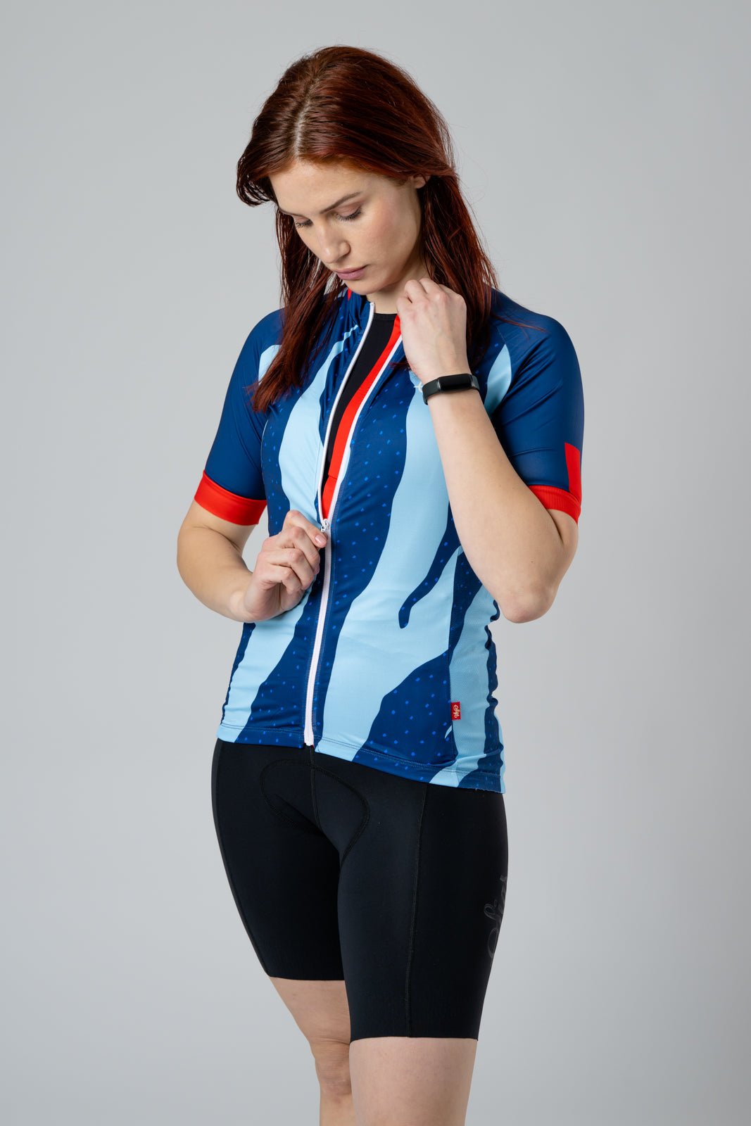 Fjällbäck Blue - Cycling Jersey for Women by Sigr Cycling Clothing