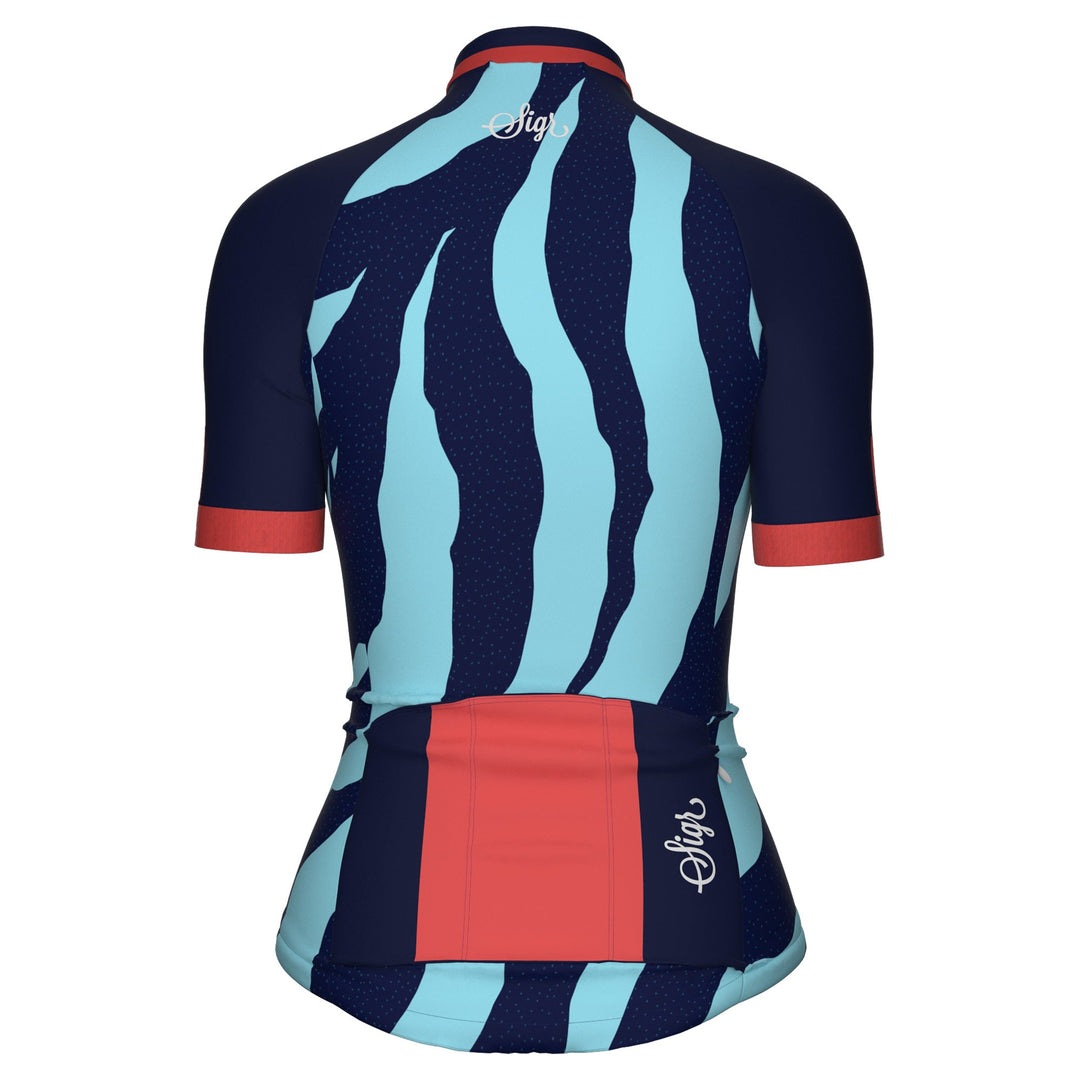 Fjällbäck Blue - Cycling Jersey for Women by Sigr Cycling Clothing