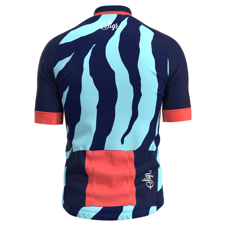 Fjällbäck Blue Men's Cycling Jersey by Sigr Cycling Clothing