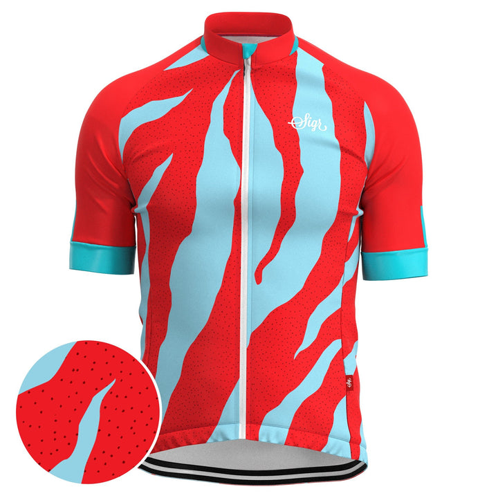 Fjällbäck Red - Cycling Jersey for Men by Sigr Cycling Clothing