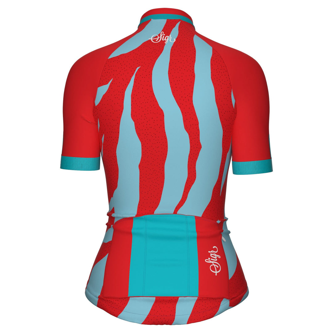 Fjällbäck Red - Cycling Jersey for Women by Sigr Cycling Clothing