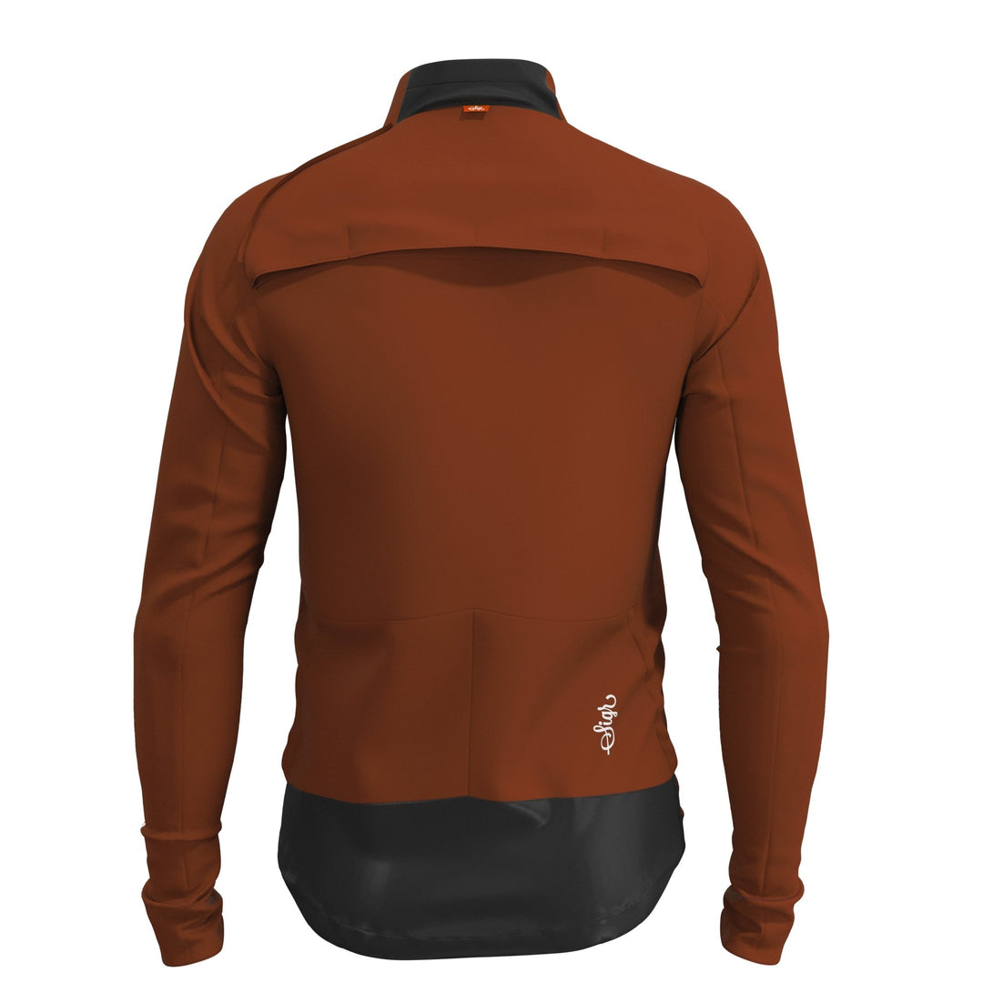 Gotlandsleden Tour Men's Brown Soft Shell Merino Cycling Jacket by Sigr Cycling Clothing