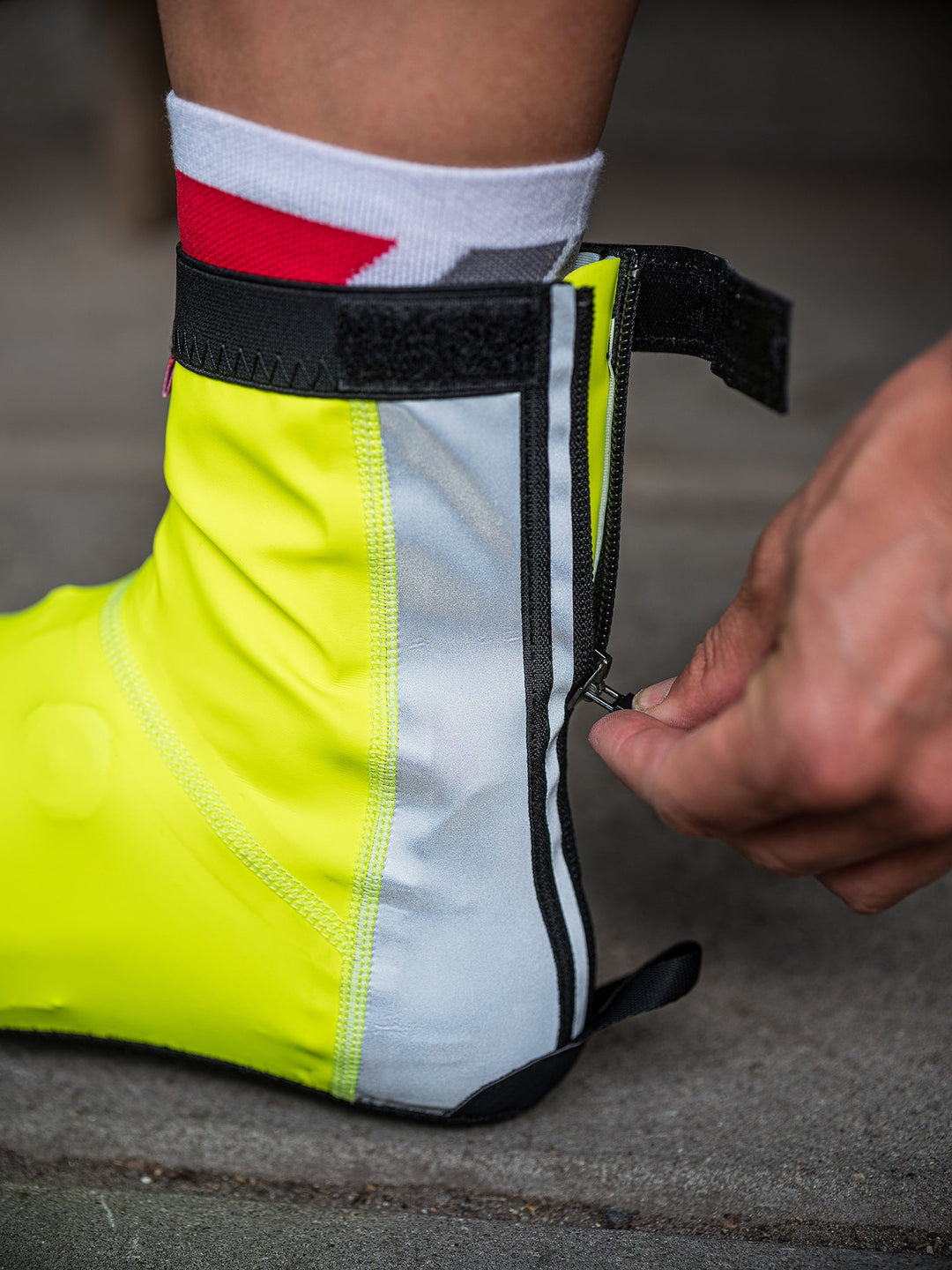 Gulsparv Hi - Viz Cycling Shoe Covers by Sigr Cycling Clothing