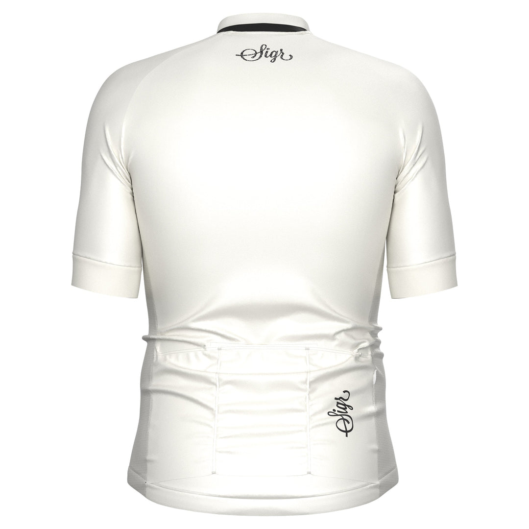 Hägg Men's White Cycling Jersey by Sigr Cycling Clothing