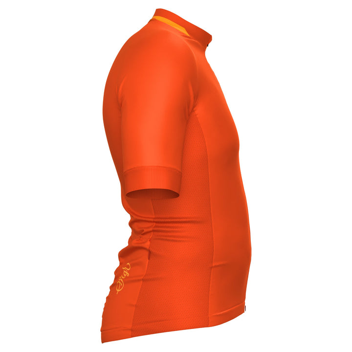 Havtorn Bright Men's Orange Cycling Jersey by Sigr Cycling Clothing