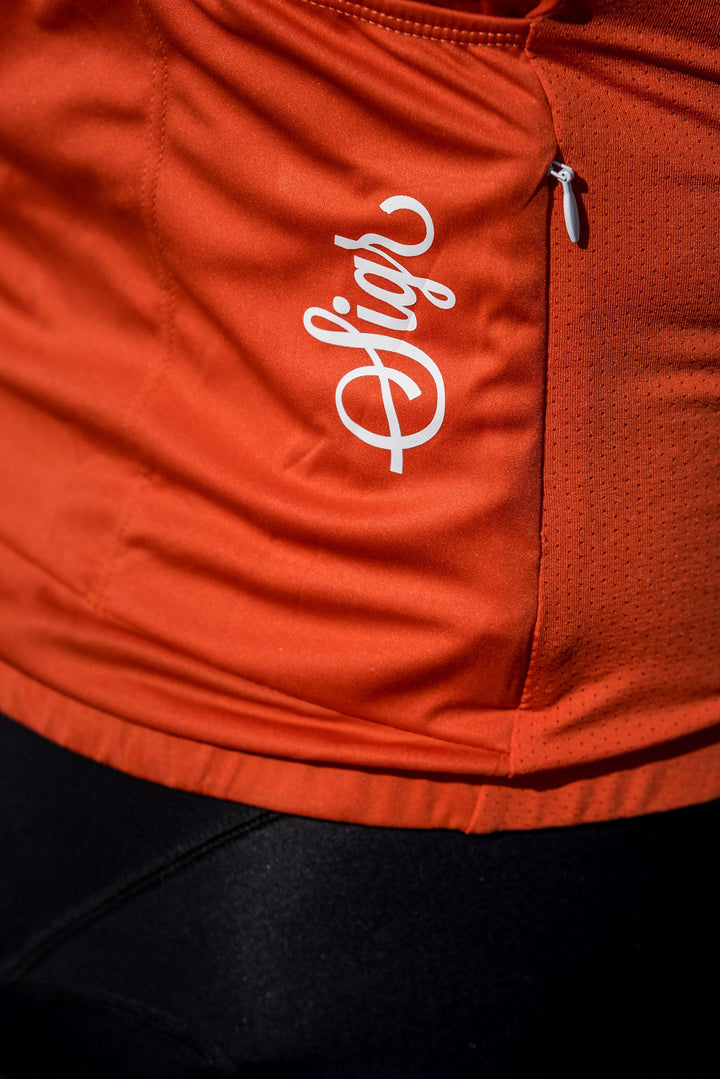 Havtorn Dawn Men's Orange Cycling Jersey by Sigr Cycling Clothing