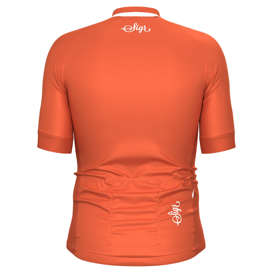 Havtorn Dawn Men's Orange Cycling Jersey by Sigr Cycling Clothing