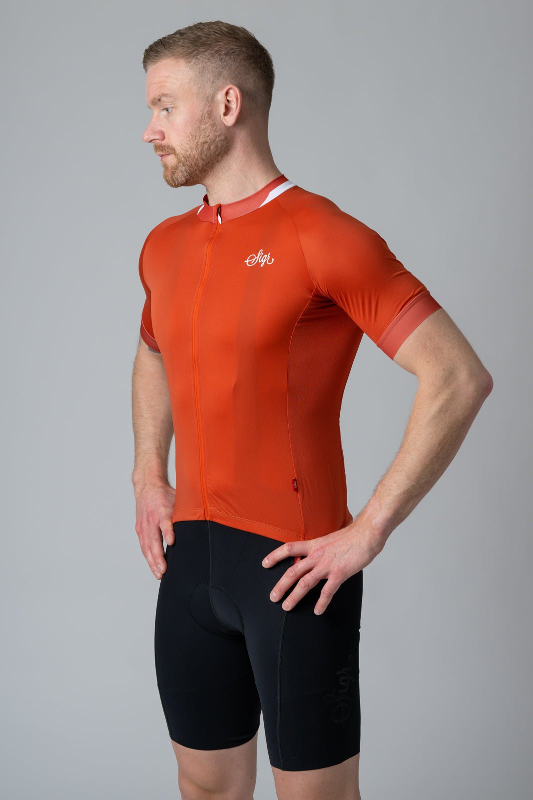 Havtorn Dawn Men's Orange Cycling Jersey by Sigr Cycling Clothing