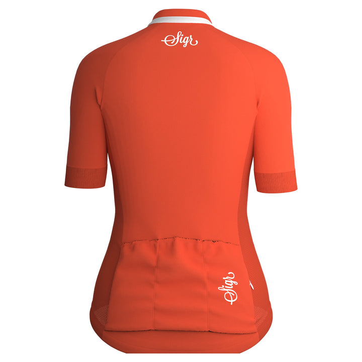 Havtorn Dawn Women's Orange Cycling Jersey by Sigr Cycling Clothing