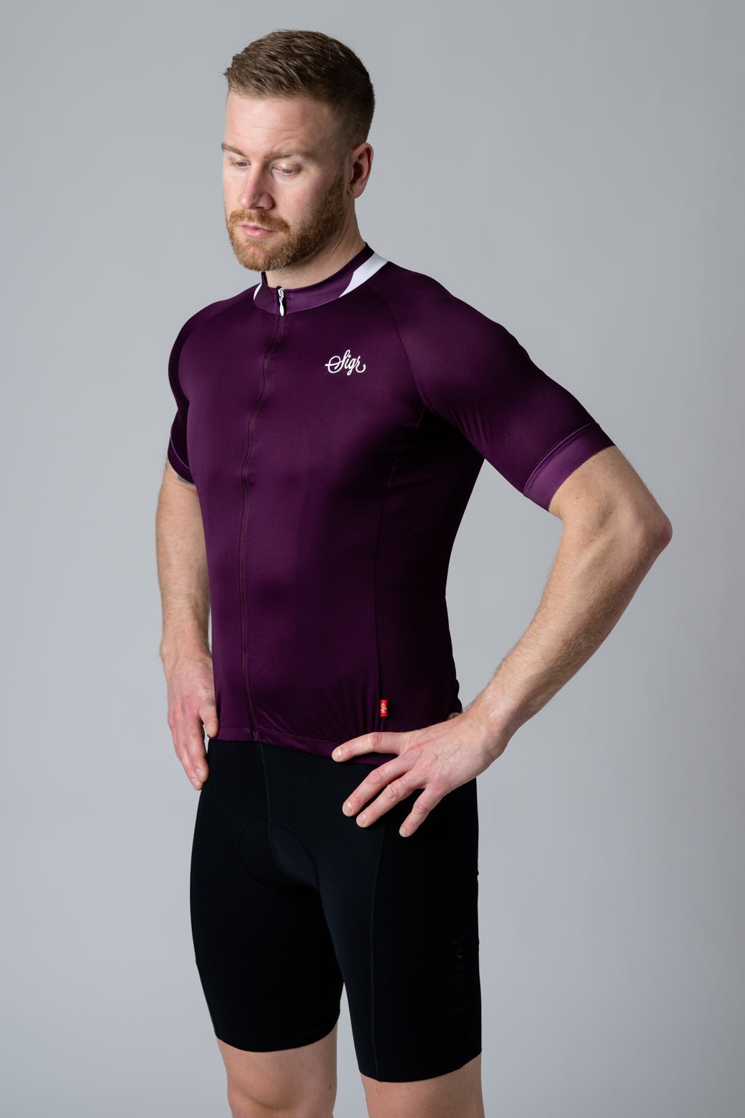 Lila Hortensia Men's Purple Cycling Jersey by Sigr Cycling Clothing