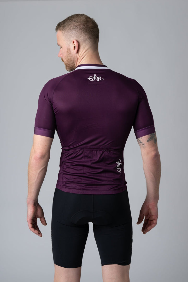 Lila Hortensia Men's Purple Cycling Jersey by Sigr Cycling Clothing