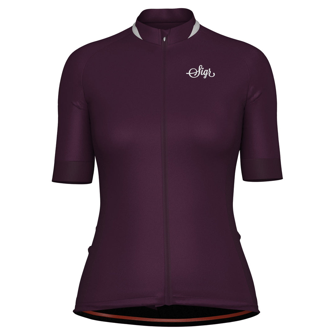 Lila Hortensia Women's Purple Cycling Jersey by Sigr Cycling Clothing