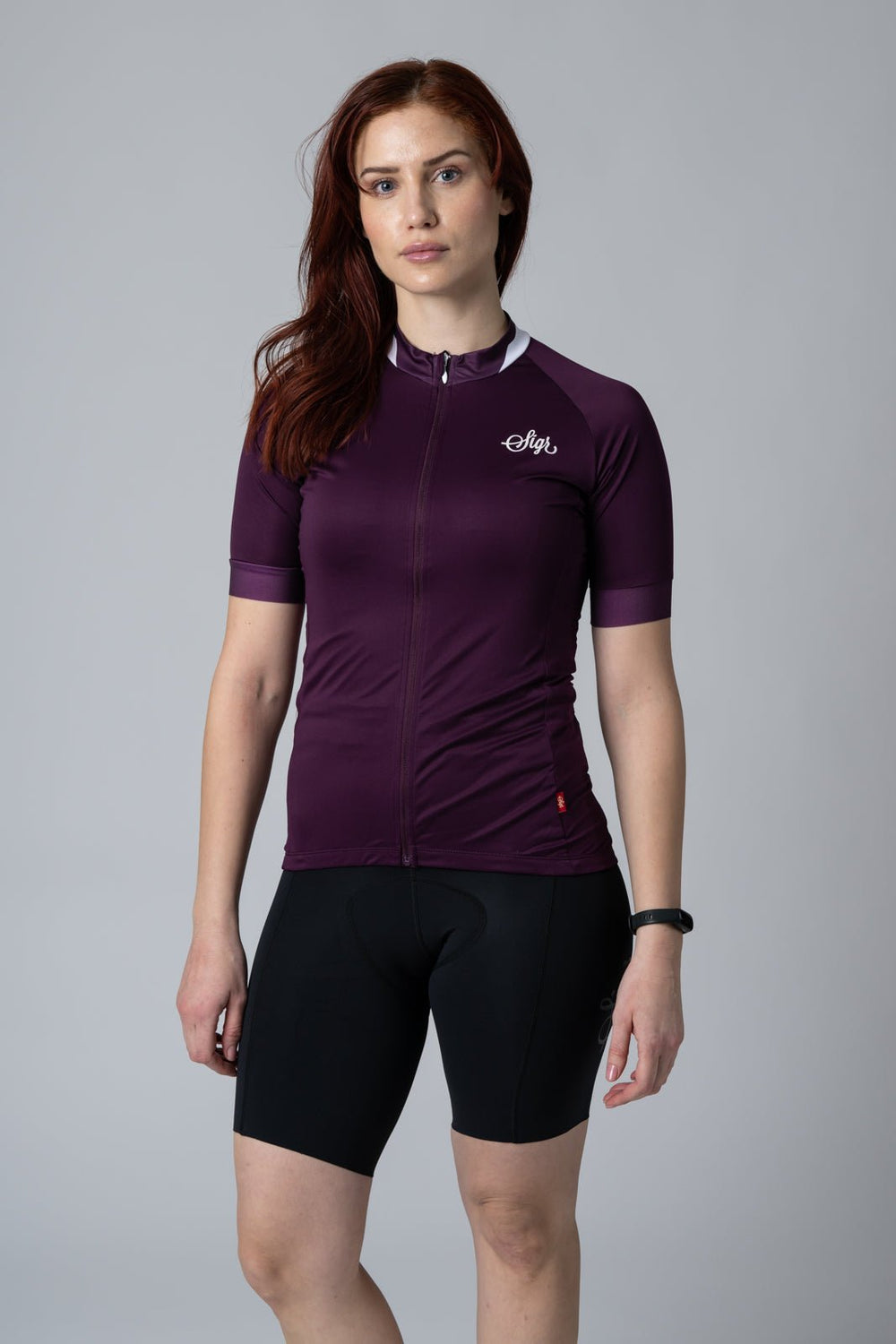 Lila Hortensia Women's Purple Cycling Jersey by Sigr Cycling Clothing