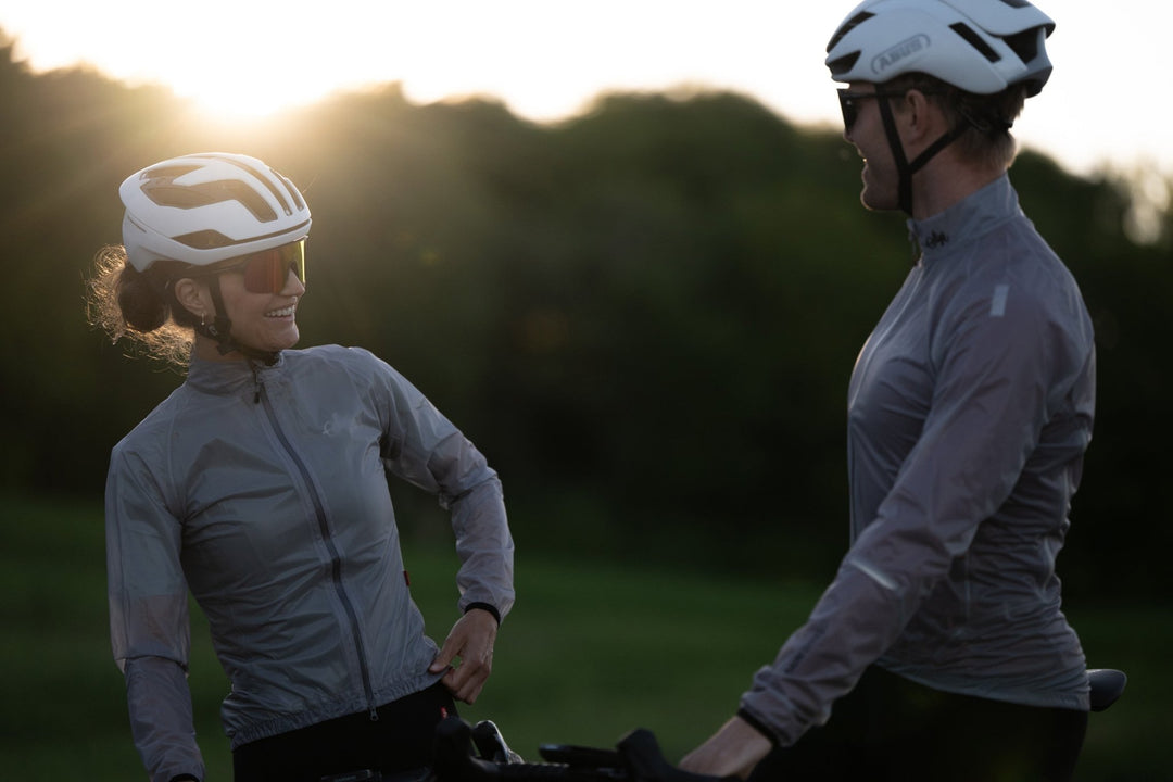 Näckrosleden Men's Grey Ultra-Lightweight Cycling Rain Jacket