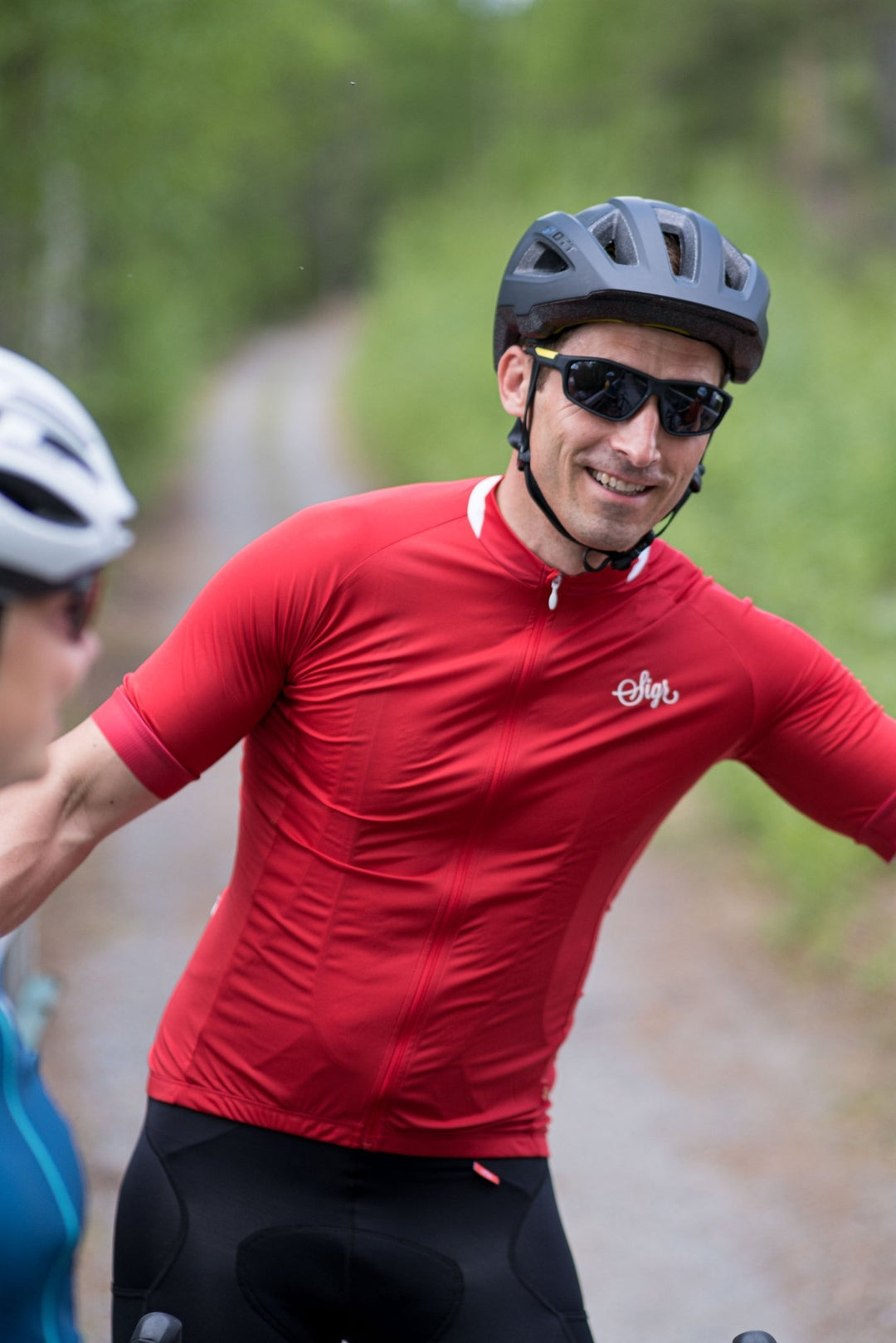 Nejlika Men's Red Cycling Jersey by Sigr Cycling Clothing