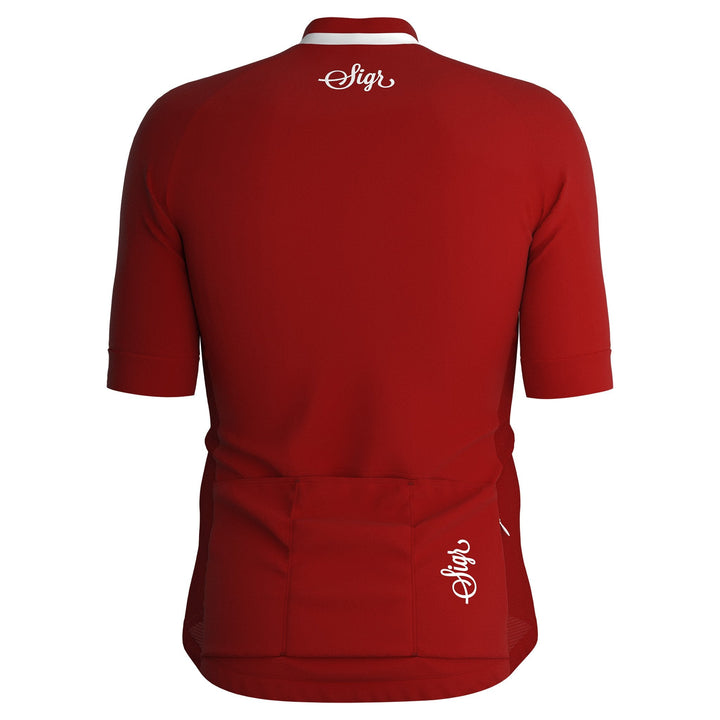 Nejlika Men's Red Cycling Jersey by Sigr Cycling Clothing