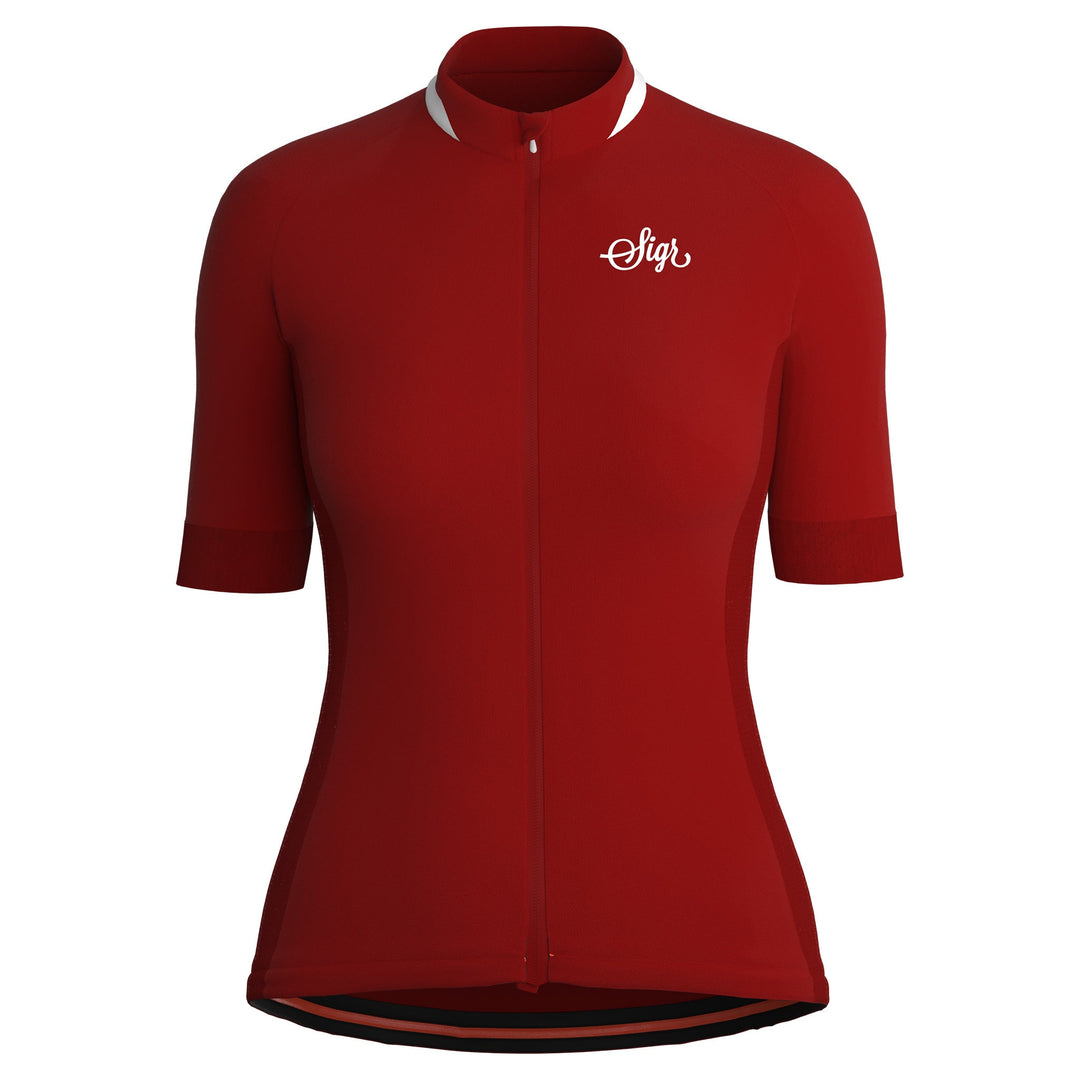 Nejlika Women's Red Cycling Jersey by Sigr Cycling Clothing