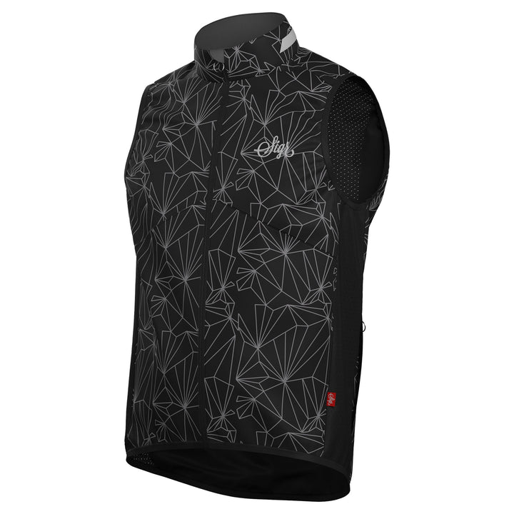 Norrsken Ice Men's Reflective Packable Wind Gilet by Sigr Cycling Clothing