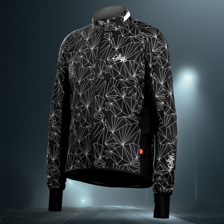 Norrsken Ice Men's Reflective Packable Wind Jacket by Sigr Cycling Clothing