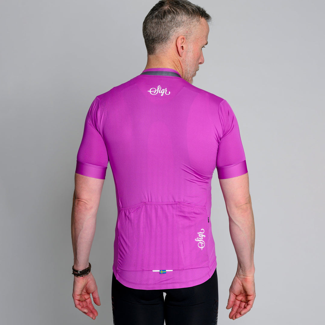 Orkidé Men's Purple Pink Cycling Jersey by Sigr Cycling Clothing