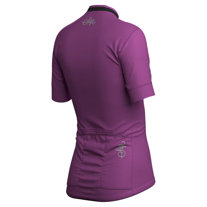 Orkidé Women's Pink Purple Cycling Jersey by Sigr Cycling Clothing