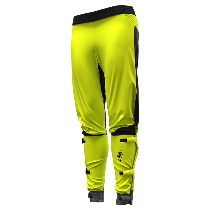 Östkusten Hi viz Unisex Waterproof Road Cycling Rain Trousers with Biomotion Visibility by Sigr Cycling Clothing