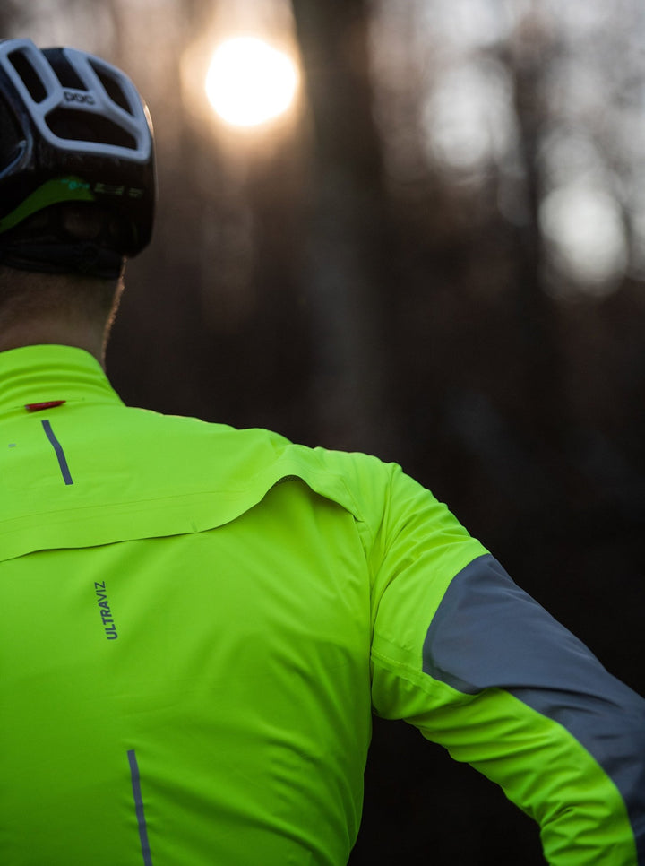 Östkusten Men's Cycling Rain Jacket: Waterproof, Breathable & High - Visibility Performance by Sigr Cycling Clothing