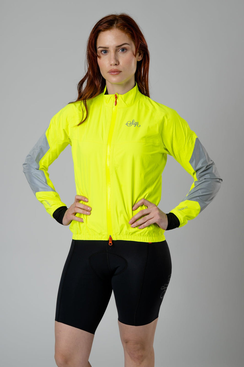 Östkusten Women's Cycling Rain Jacket: Waterproof, Breathable & High - Visibility Performance by Sigr Cycling Clothing