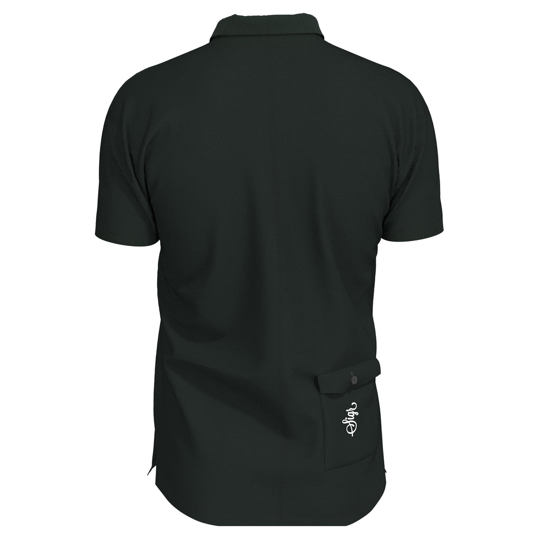 Pike Men's Dark Green Polo Shirt by Sigr Cycling Clothing