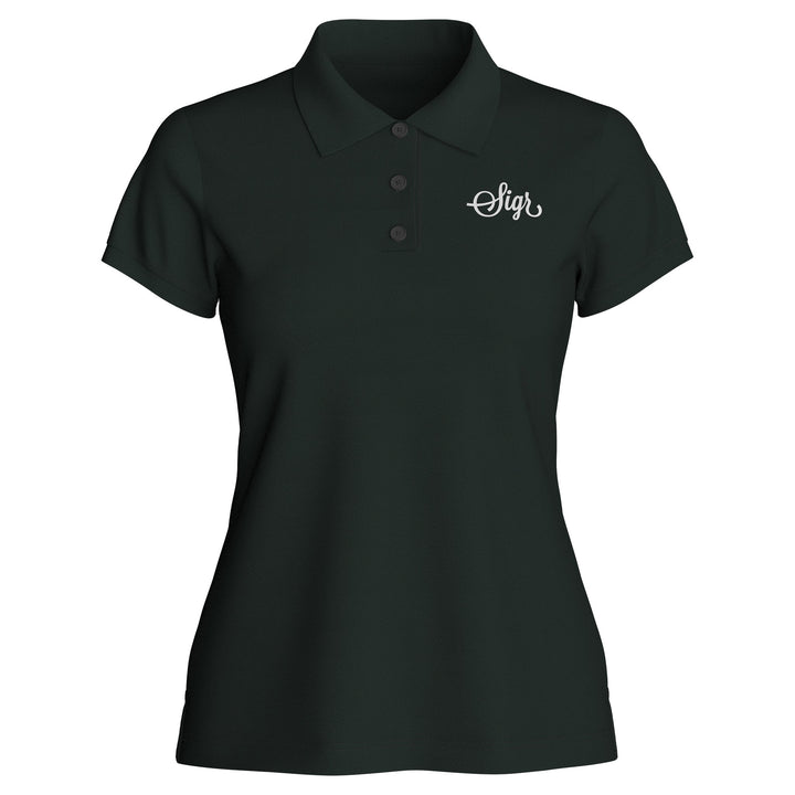 Pike Women's Dark Green Polo Shirt by Sigr Cycling Clothing