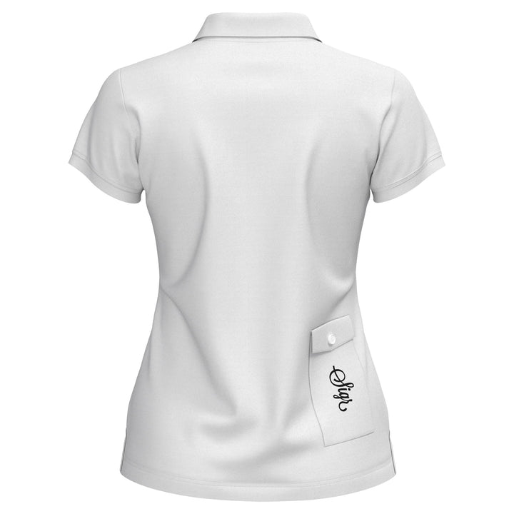 Pike Women's White Polo Shirt by Sigr Cycling Clothing